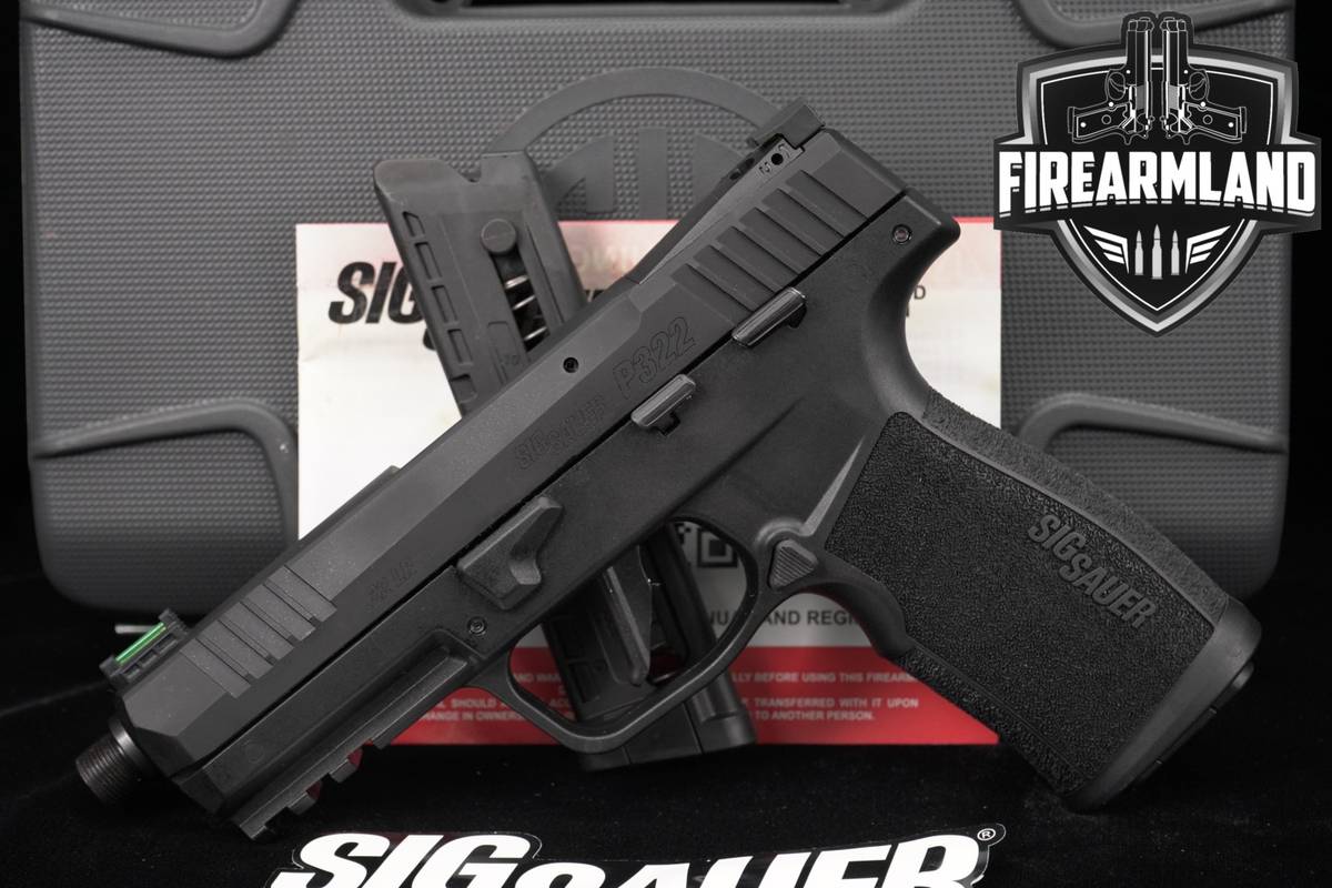 Sig Sauer P322 22LR 4.5 Stainless P 322 THREADED +2 MAGS & ORIG CASE