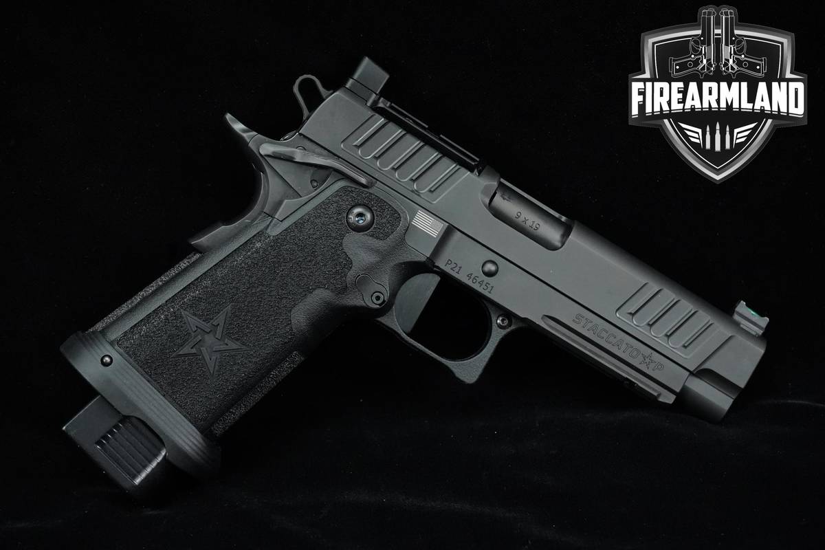 Staccato STI P DPO 9mm 4.4" SAO 1911 2011 +3 MAGS, ORIG CASE & HOLSTER