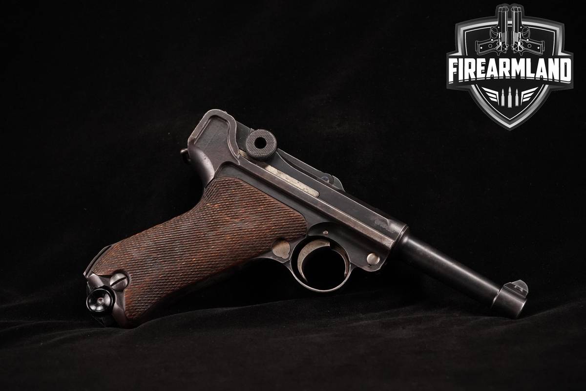 1922-1923 DWM P.08 Alphabet Commercial 30 Luger Mauser 3.9" Blued VINTAGE