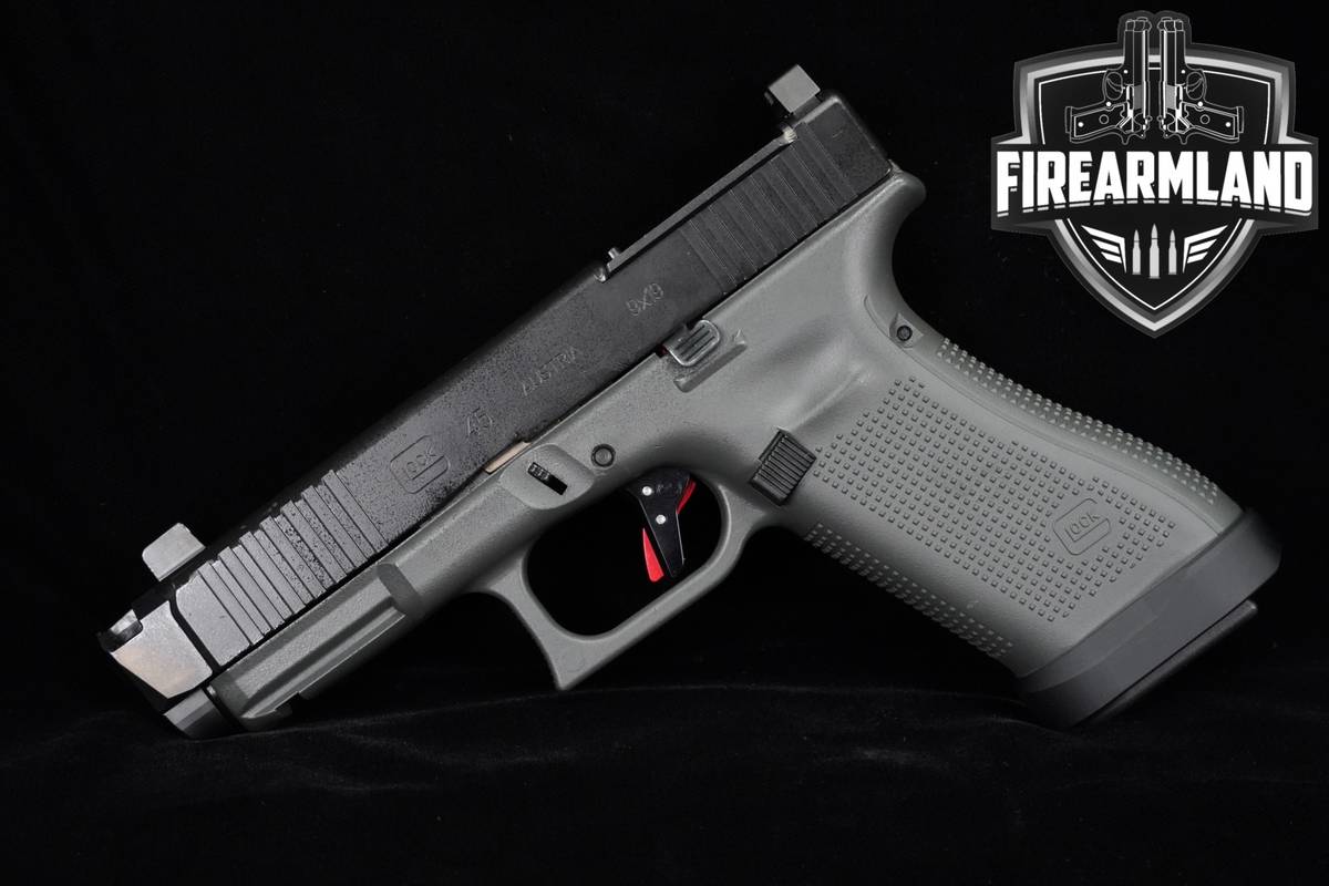 CUSTOM Glock 45 Gen5 MOS 9mm G45 +OG CASE, TIMNEY TRIGGER & RADIAN RAMJET