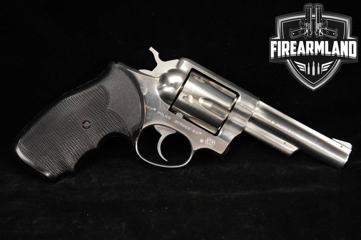 Ruger Police Service-Six 357 Magnum 4" Brushed Stainless DA/SA