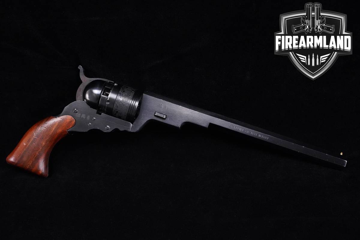 GUNSMITH-SPECIAL Flli Pietta Model 1836 Colt Paterson Texas 9" Blued OG-BOX