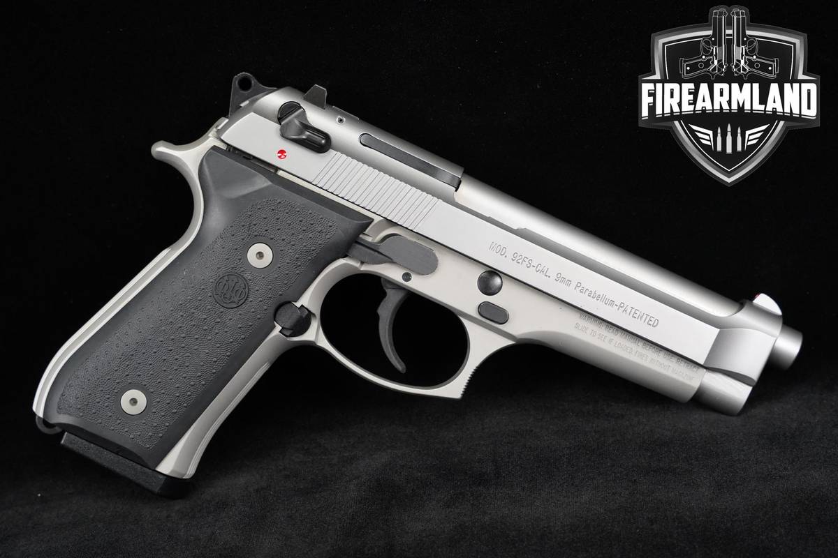 Beretta 92FS Inox 9mm 4.9" Stainless +ORIG CASE