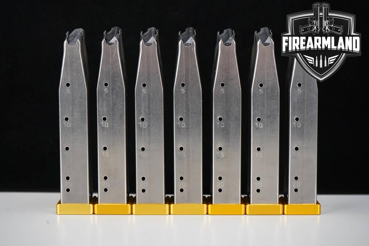SEVEN (7) Atlas Gunworks 2011 DOUBLESTACK 9mm 20RD Magazines 1911