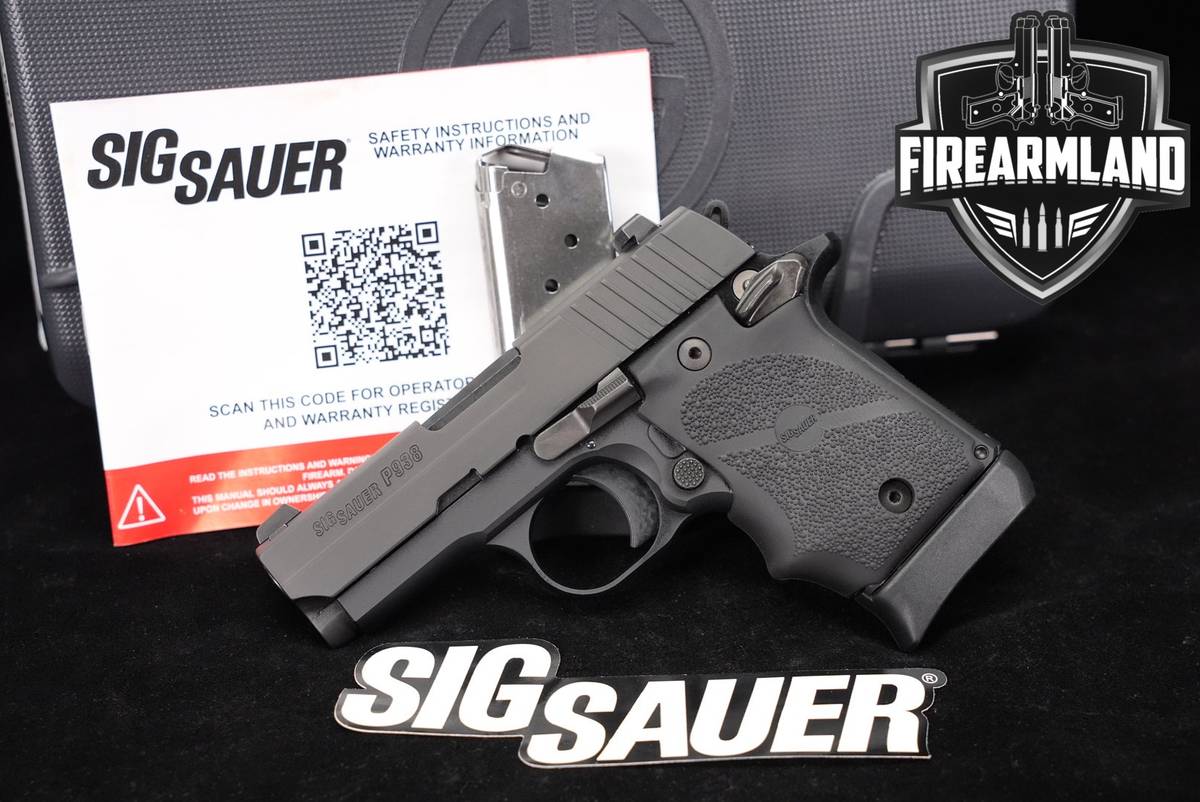 Sig Sauer P938 BRG 9mm 3" P-938 SAO +2 MAGS, ORIG CASE