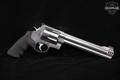 Smith & Wesson (S&W) Model 500 X-Frame Interchangeable Compensator 500 S&W Magnum Satin Stainless in Very Good Condition Image 3