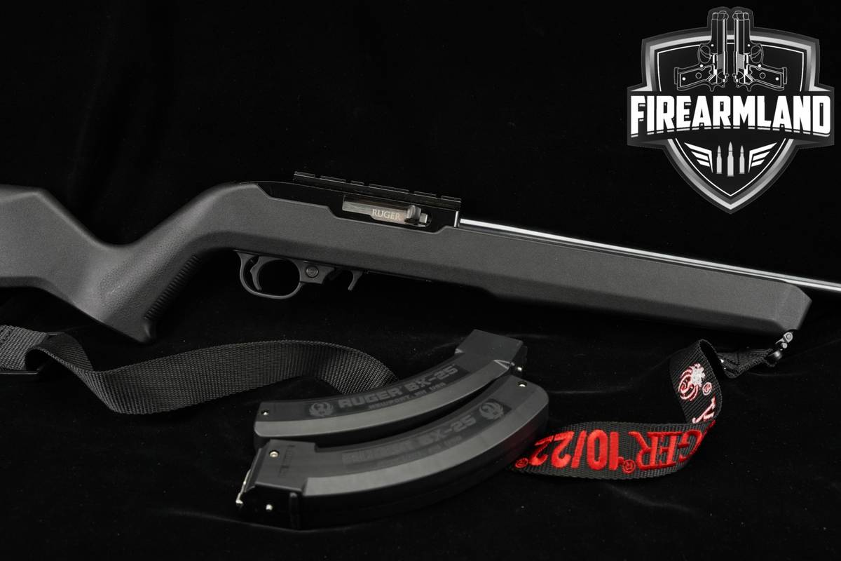 Ruger 10/22 Carbine 22LR 18.5 Two-Tone Black & Stainless 1022 10 22 +3 MAGS