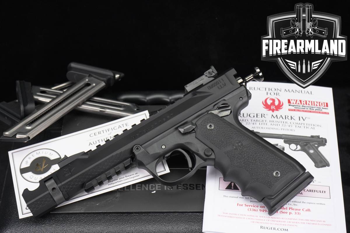 Volquartsen Ruger Mark IV 22/45 Black Mamba LLV 22 LR 4MAGS +ORIG CASE+ COA