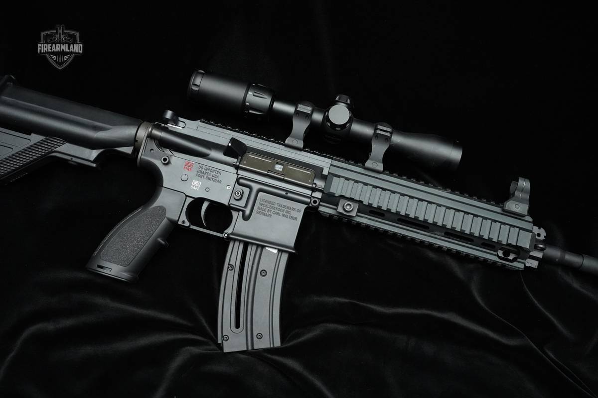 Heckler & Koch 416D 22LR AR Rifle H&K 22LR 416D Rifle HK 22 LR Scoped 22 lr