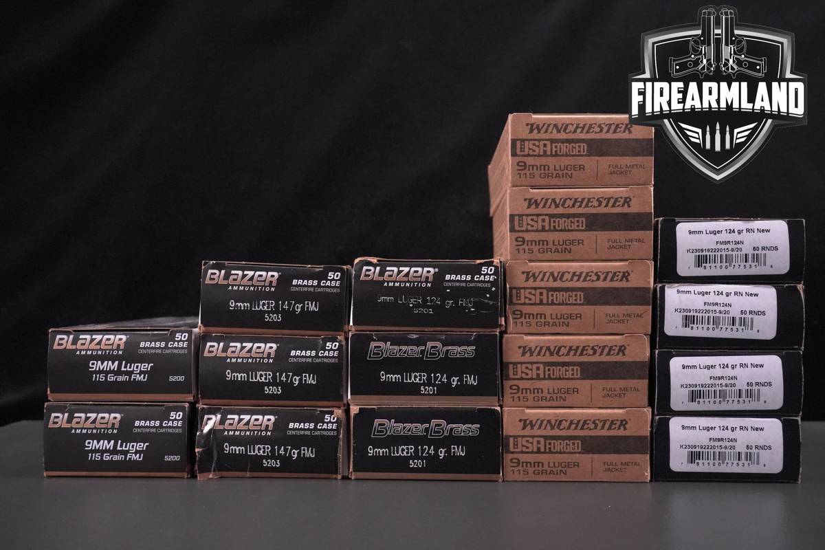 9mm Ammo 9mm Ammunition 850 ROUNDS