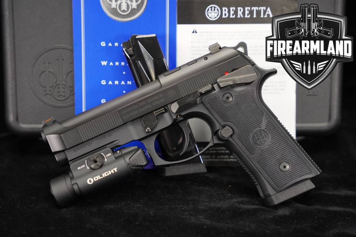 LIKE-NEW Beretta 92GTS Centurion 9mm Optics-Ready 4.3" 92-GTS +2 MAGS, CASE