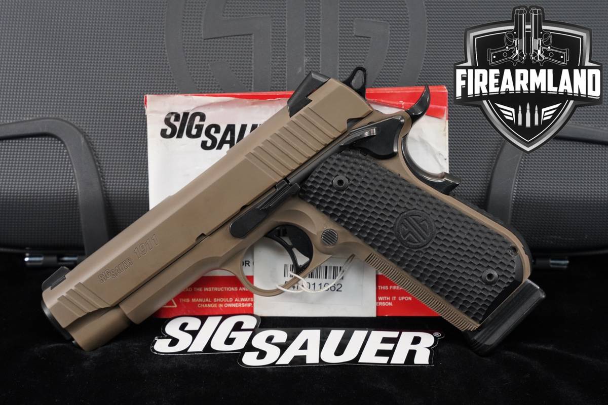 Sig Sauer 1911 Emperor Scorpion Carry 45 ACP BOBTAIL +ORIG CASE, 5.11 BAG