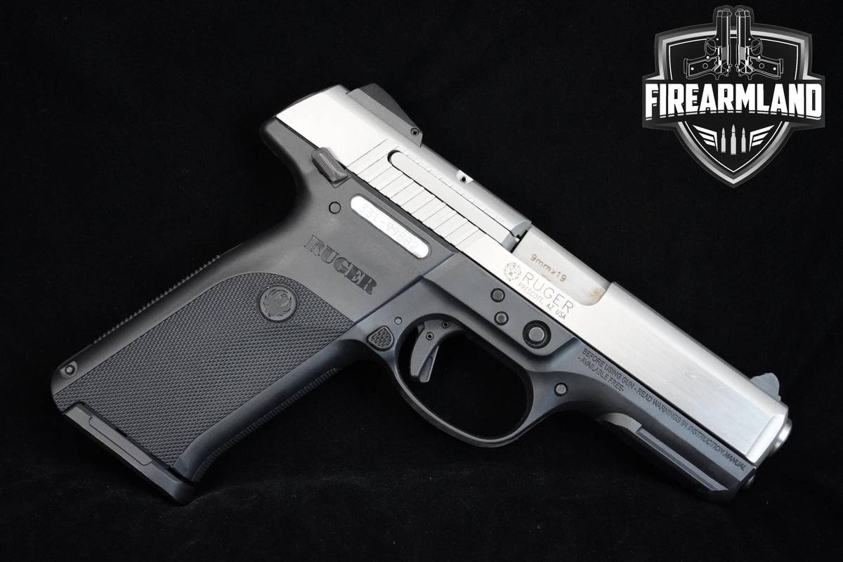 Sturm Ruger SR9 9mm Two-Tone Stainless Ruger SR-9 +2 MAGS & ORIG CASE