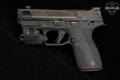 Smith & Wesson (S&W) M&P 9 Shield X Performance Center Carry Comp, Thumb Safety 9mm Luger Black in Very Good Condition Image 3