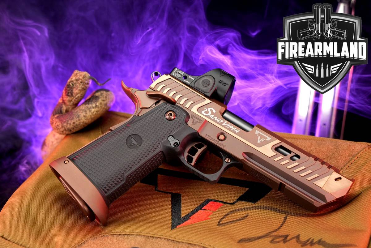 Taran Tactical TTI SAND VIPER JW4 PV 9mm 1911 2011 +OG CASE, TRIJICON SRO