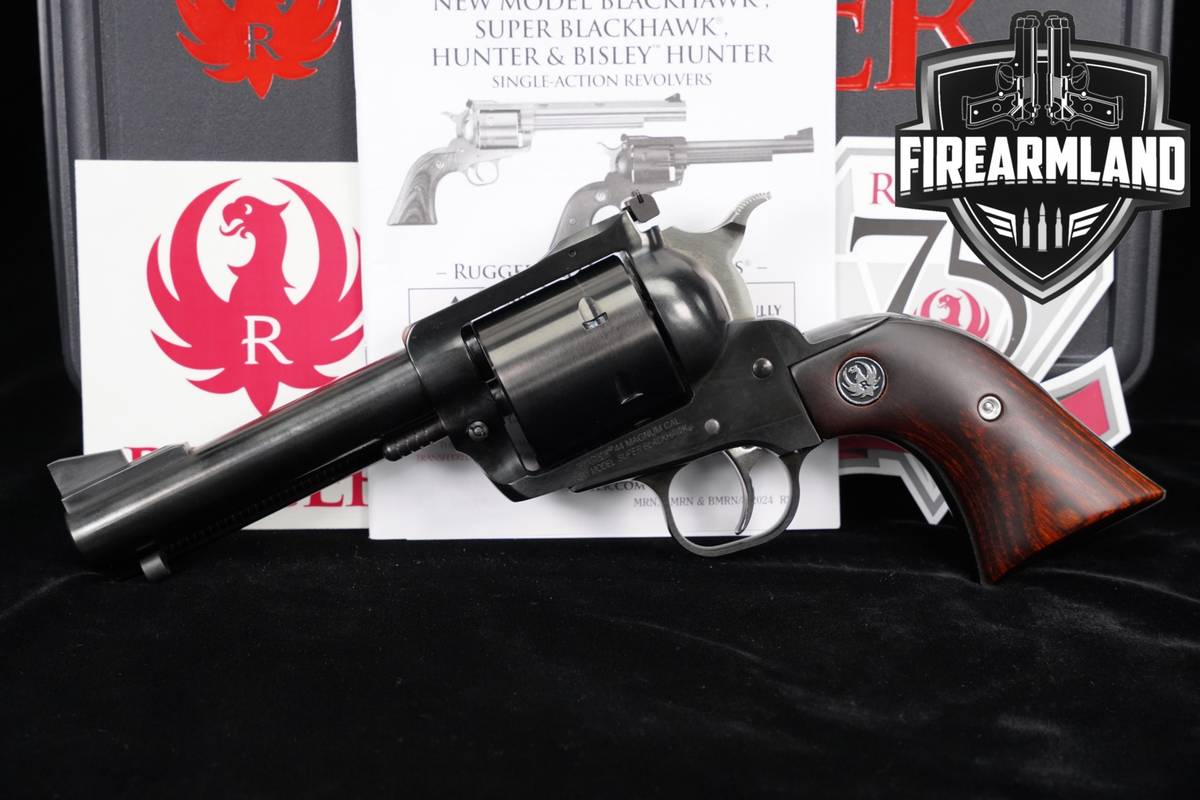 2024 Ruger New Model Super Blackhawk 44 Rem Mag 4.62" Unfluted +ORIG CASE