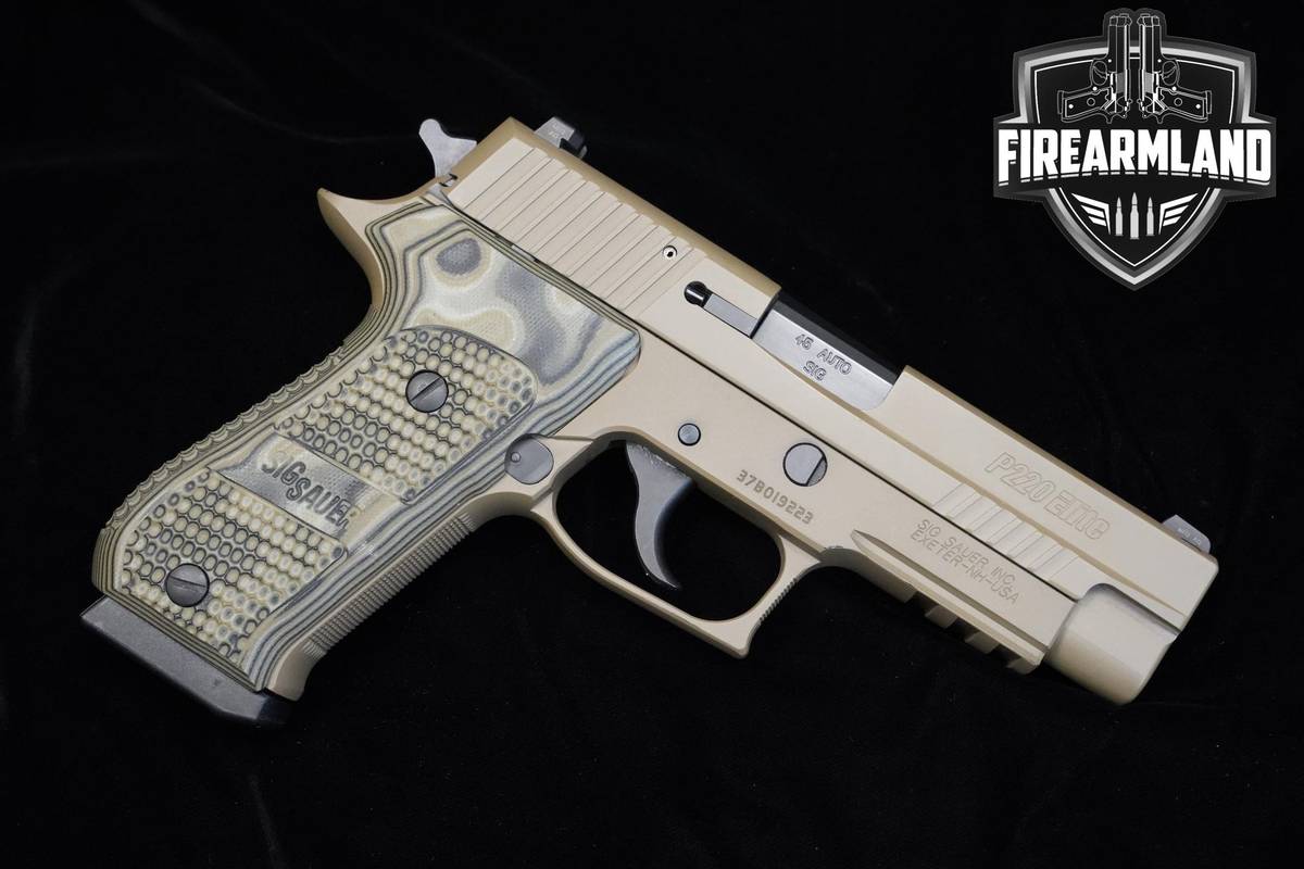 Sig Sauer P220 Elite Scorpion 45 ACP 4.4" FDE P220 P-220 2 MAGS & ORIG CASE