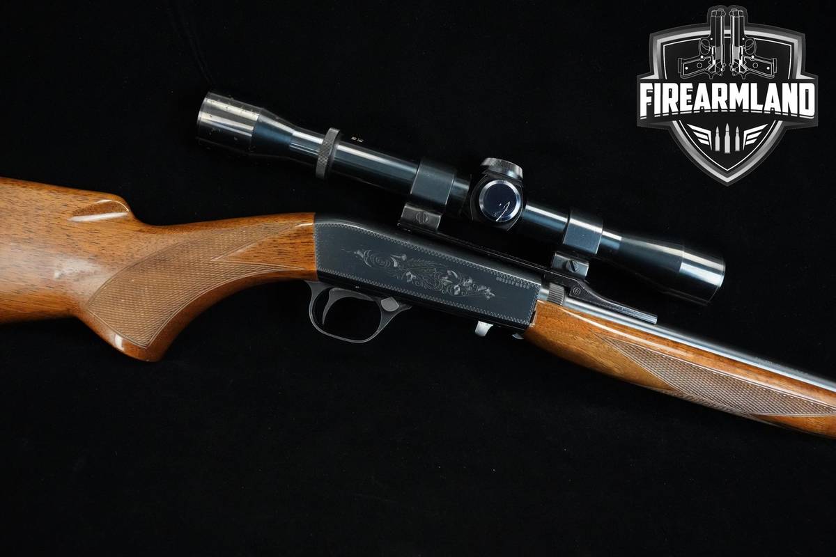 ENGRAVED 1980 Browning SA-22 Grade-1 22LR 19.25" Blued Browning +WEAVER