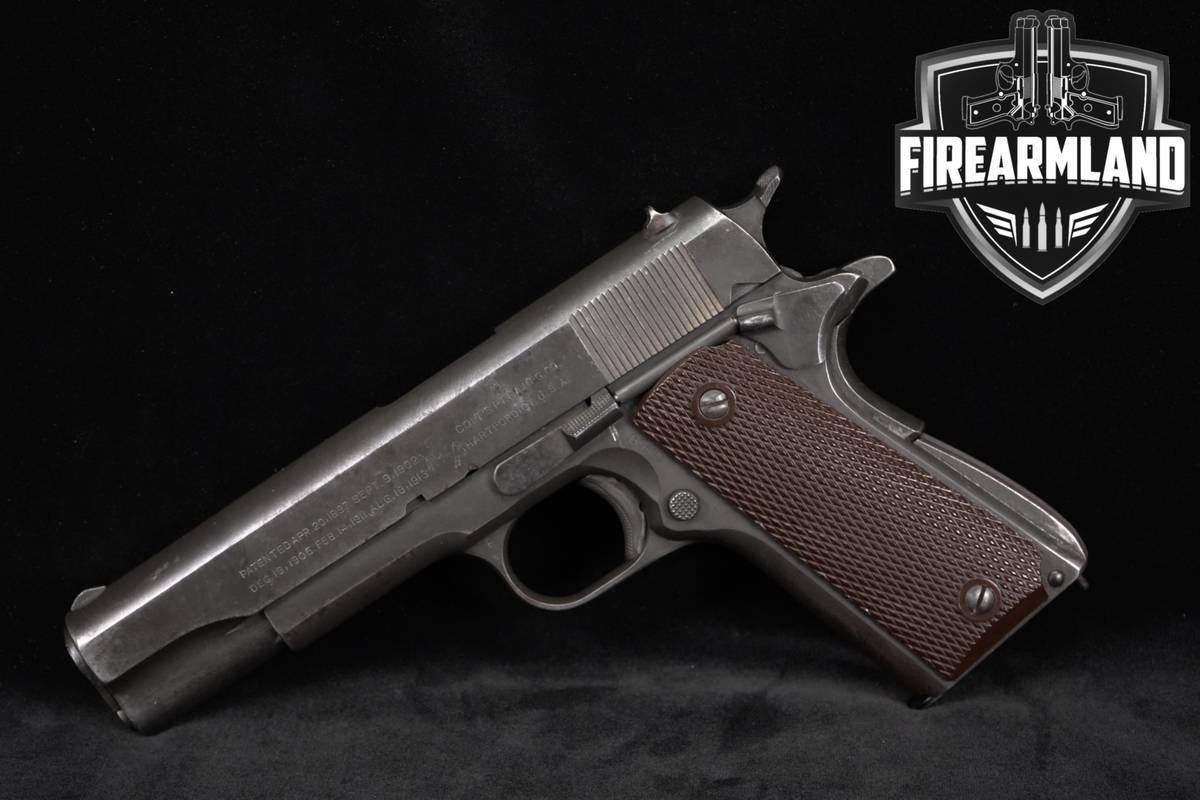 1944 Colt M1911A1 U.S Army GHD Inspected 45 ACP 1911 5" Parkerized C&R