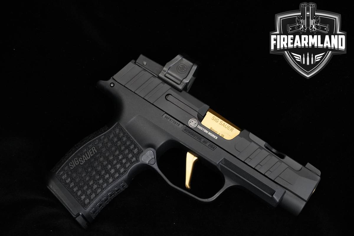 Sig Sauer P365 XL Spectre Gold RXZE 9mm 3.7" Nitron P365 +ORIG CASE & OPTIC
