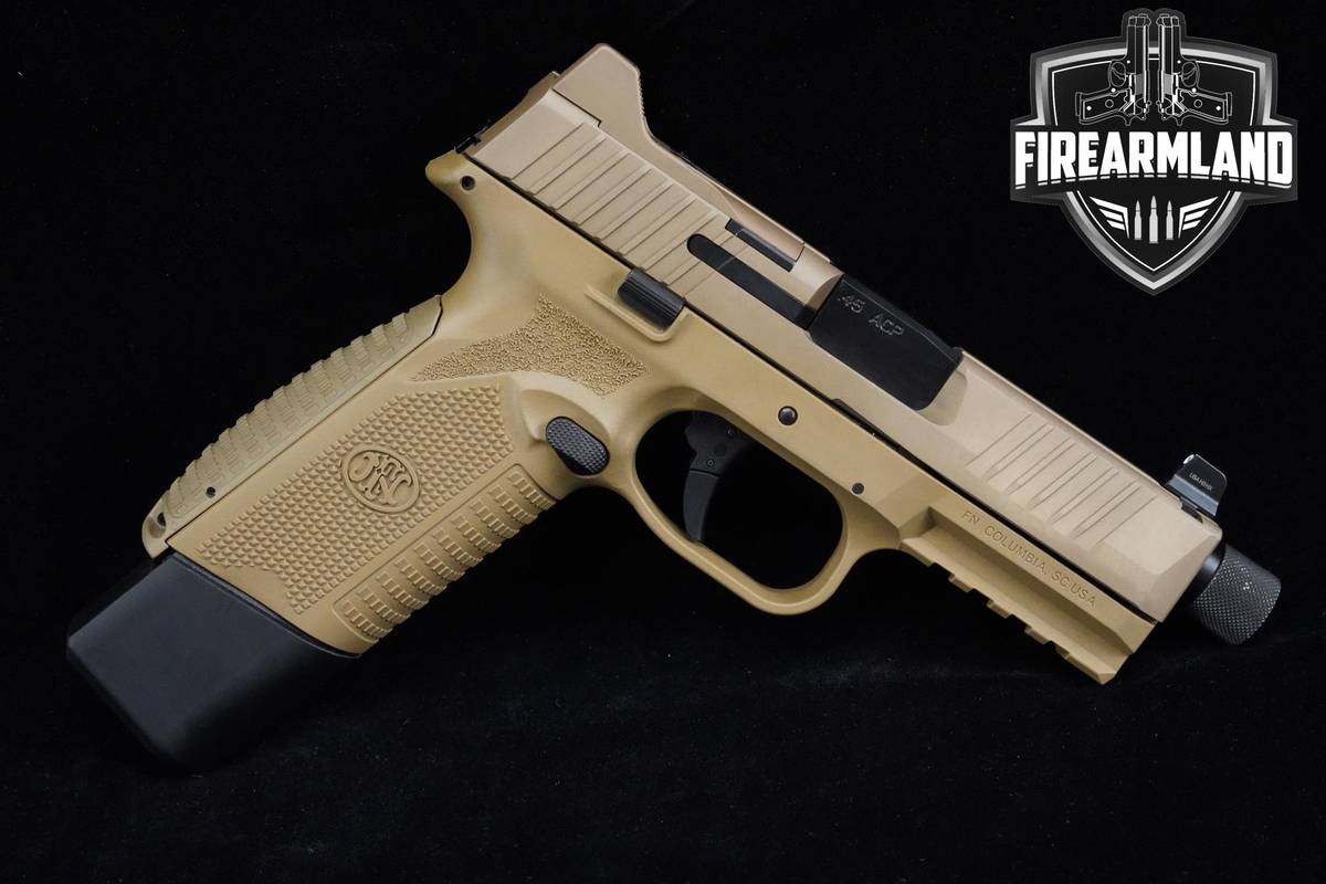 FN 545 Tactical 45 ACP 4.71" FDE 545T Threaded Barrel +2 MAGS & ORIG CASE