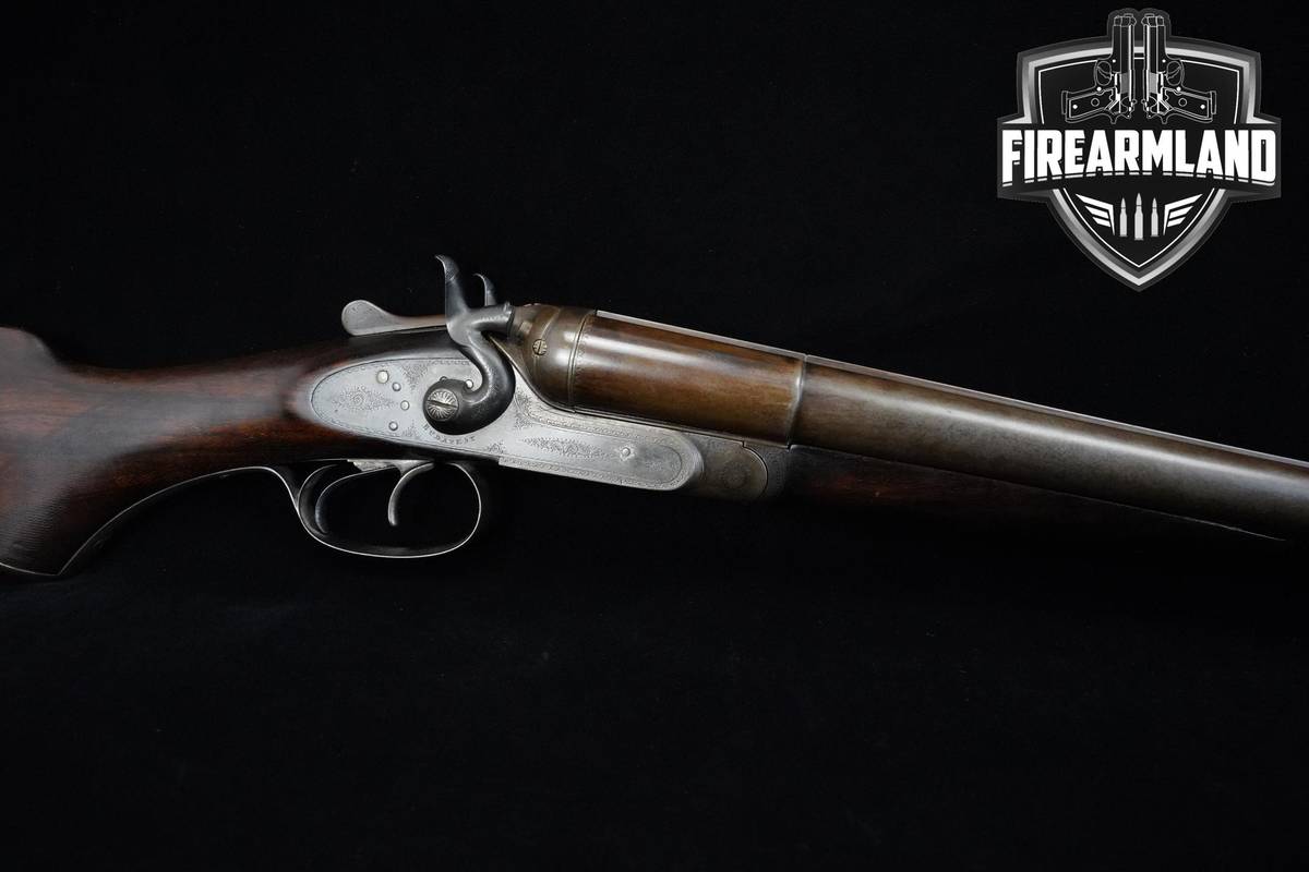 ANTIQUE H. Pieper Hammer Sidelock High Grade ENGRAVED 12-Gauge COLLECTOR