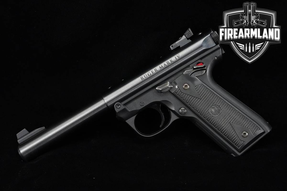 Ruger Mark IV 22/45 22LR 5.5" Blued Optic-Ready Bull +2 MAGS & ORIG CASE