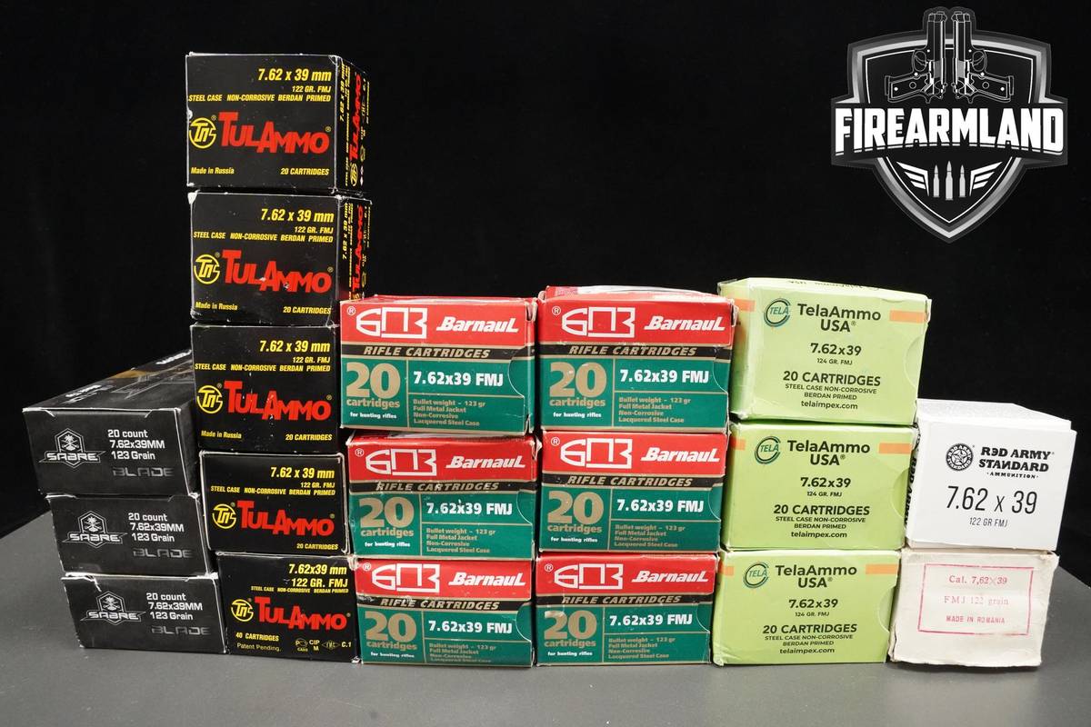 7.62x39 Ammo 762x39 Ammunition 400 ROUNDS