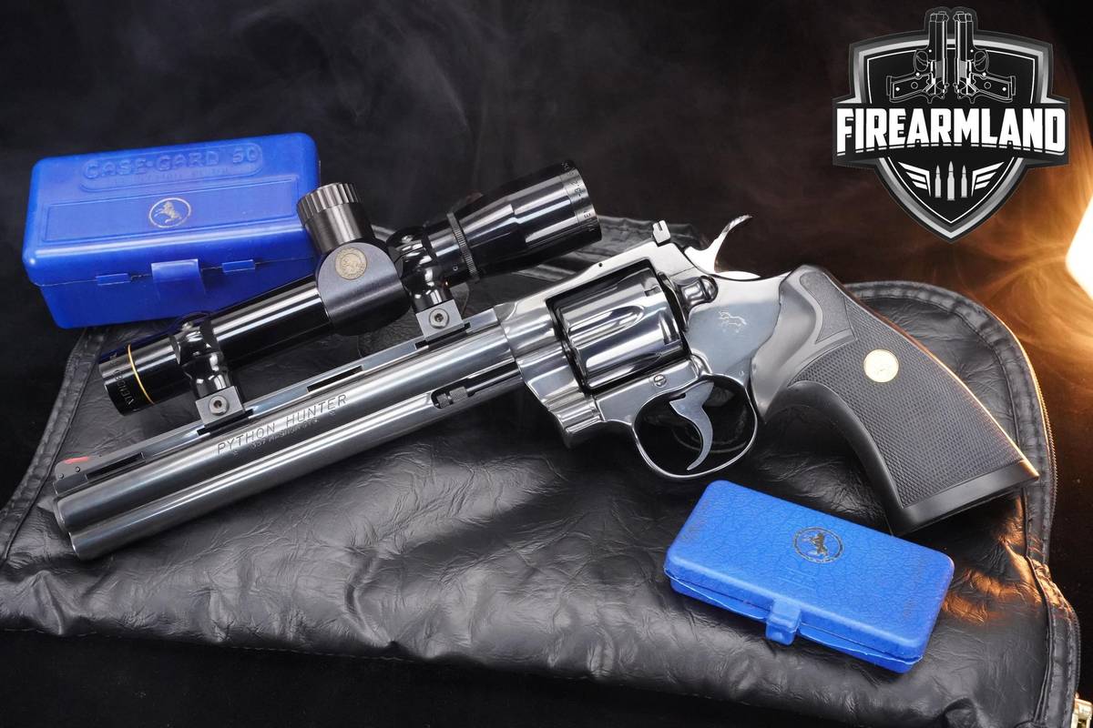 RARE! 1980 Colt Python Hunter 357-Magnum Blued Colt-Python COLT-LEUPOLD