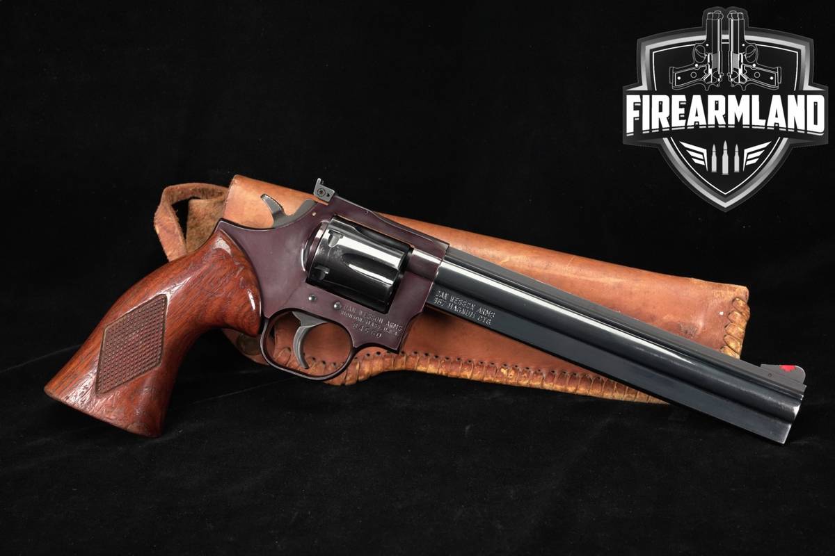 1977 Dan Wesson Model 15-2 Heavy Non-Vent Shroud 357 Magnum 8" Blued H8