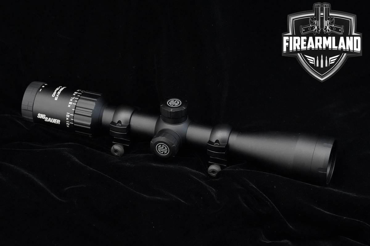 Sig Sauer WHISKEY3 4-12x40 Quad Plex Reticle WHISKEY3 +ORIG OPTIC BOX