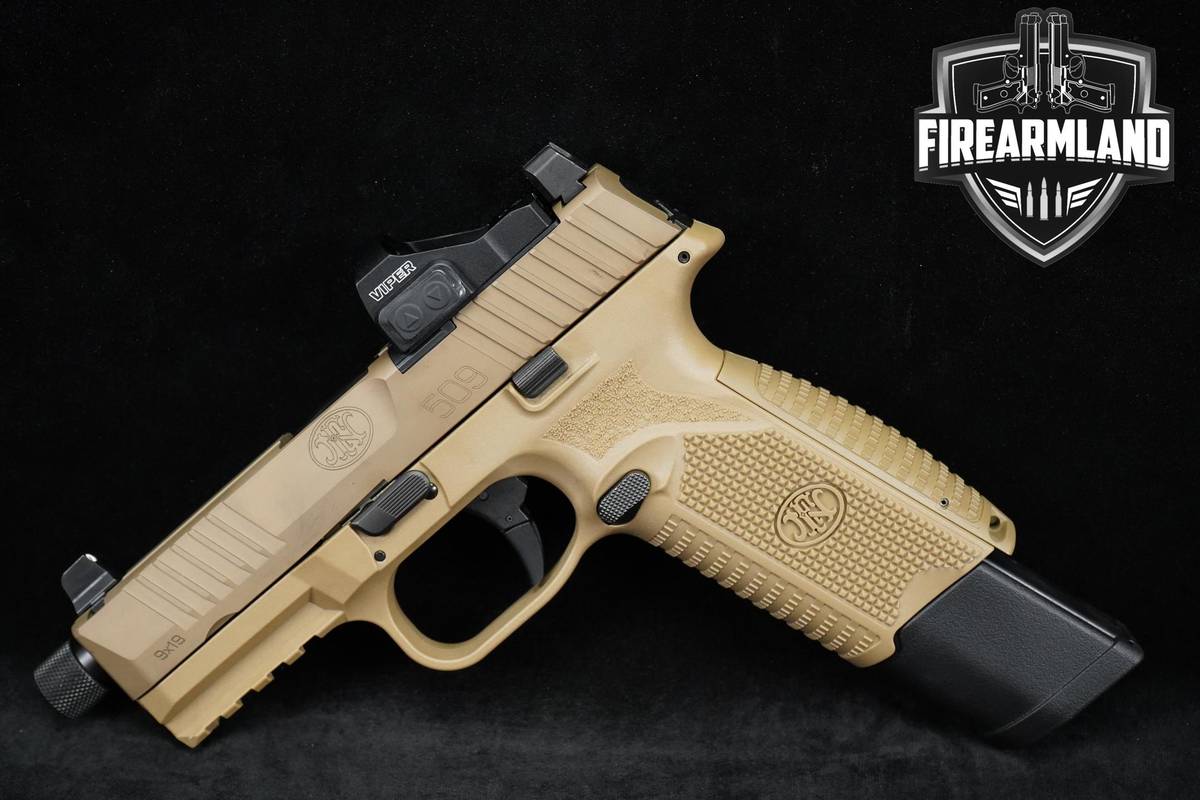 FN America 509 Tactical 9mm 4.5" FDE FN509 +2 MAGS, ORIG CASE & OPTIC