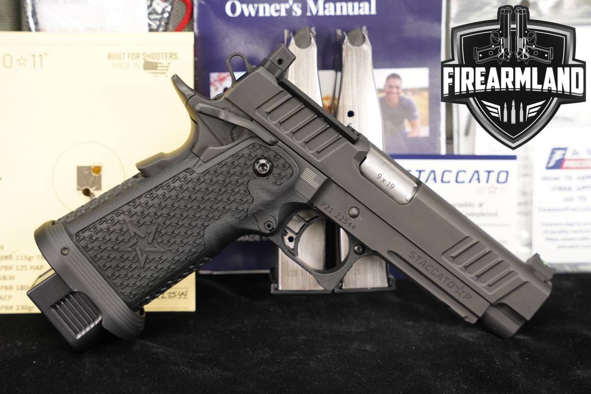 Staccato P Optics-Ready 9mm 4.4" STI 1911 2011 +3 MAGS & ORIG CASE