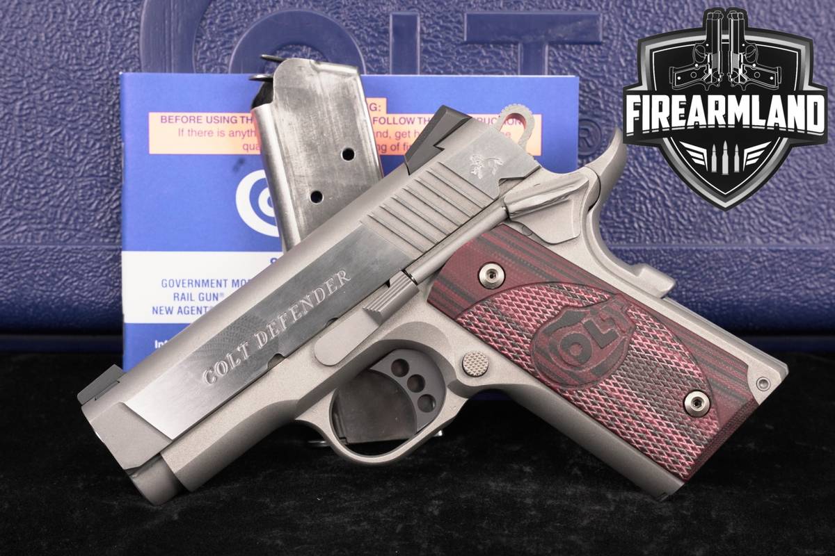Colt Defender Lightweight, Series 90 45 ACP 1911 3.2" +2 MAGS & ORIG CASE