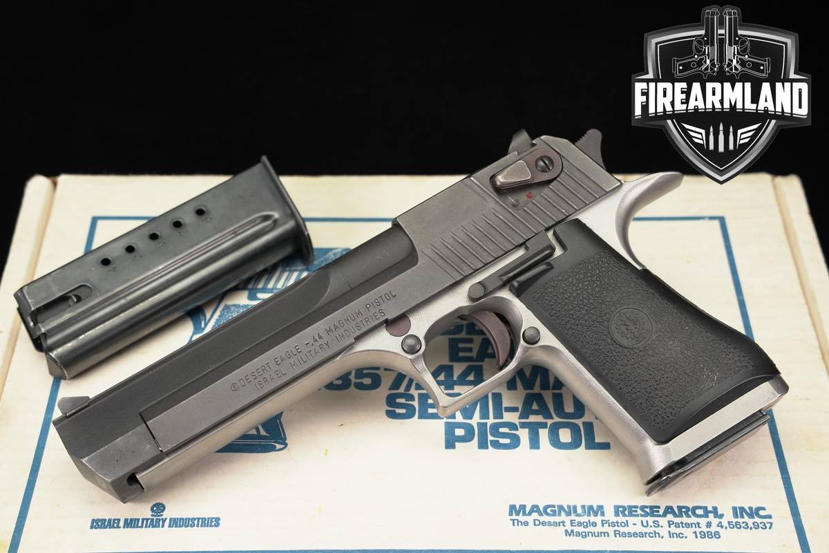LATE 1980's IMI Desert Eagle Mark I 44 Rem Mag 6" Two-Tone +2 MAGS & OG BOX