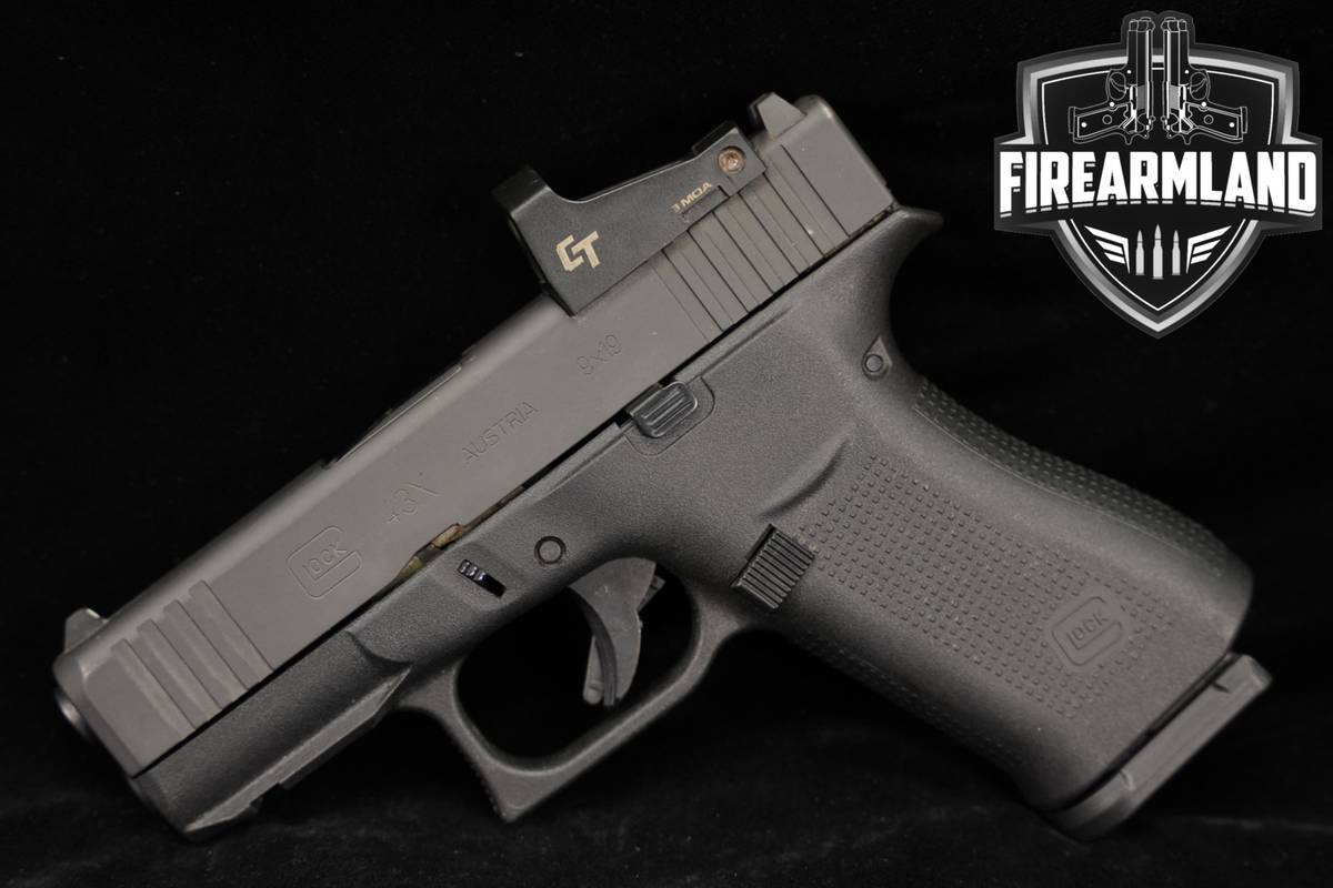 Glock 43X MOS G43X 9mm 3.41 Crimson Trace Red Dot
