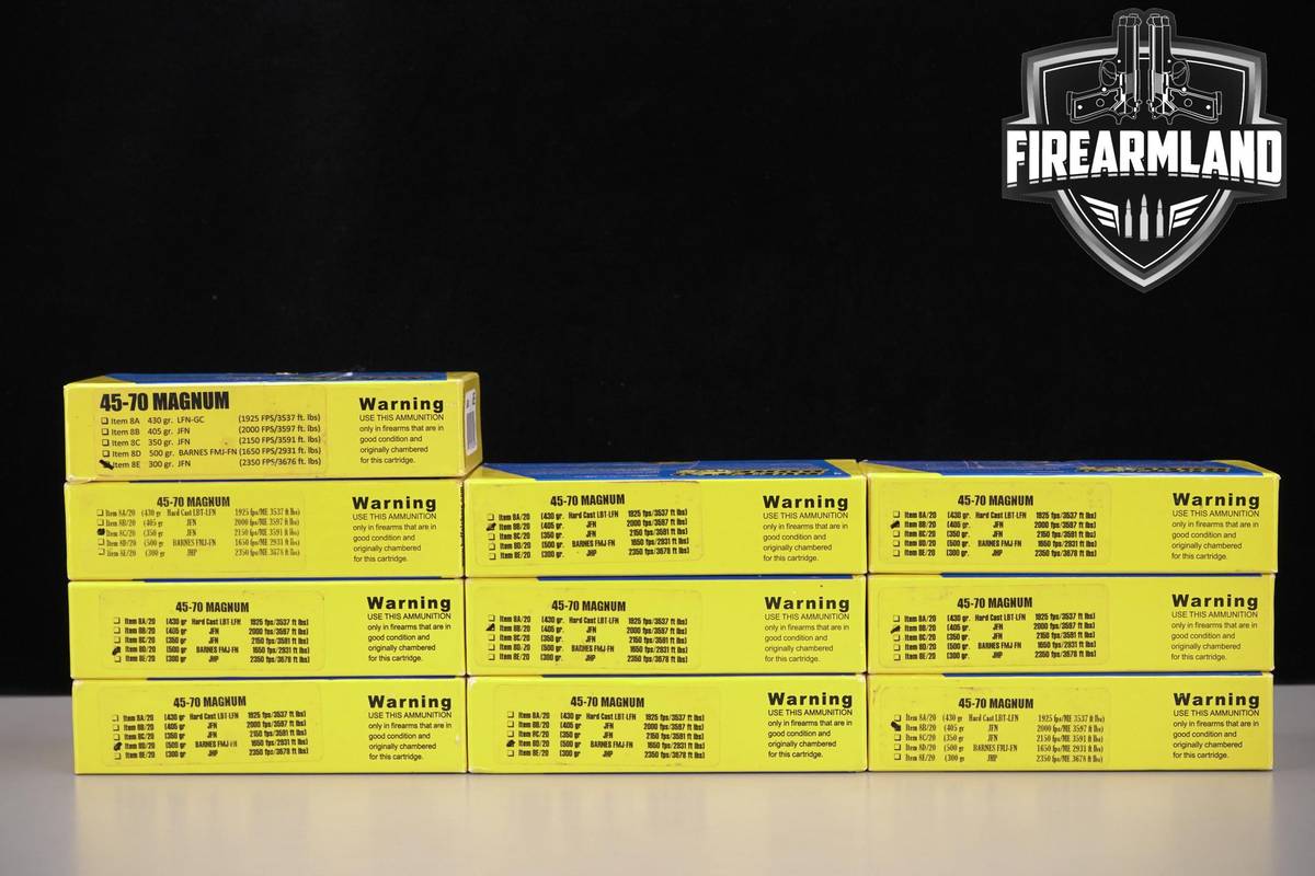 200 RDS! 45-70 Govt Government Ammo