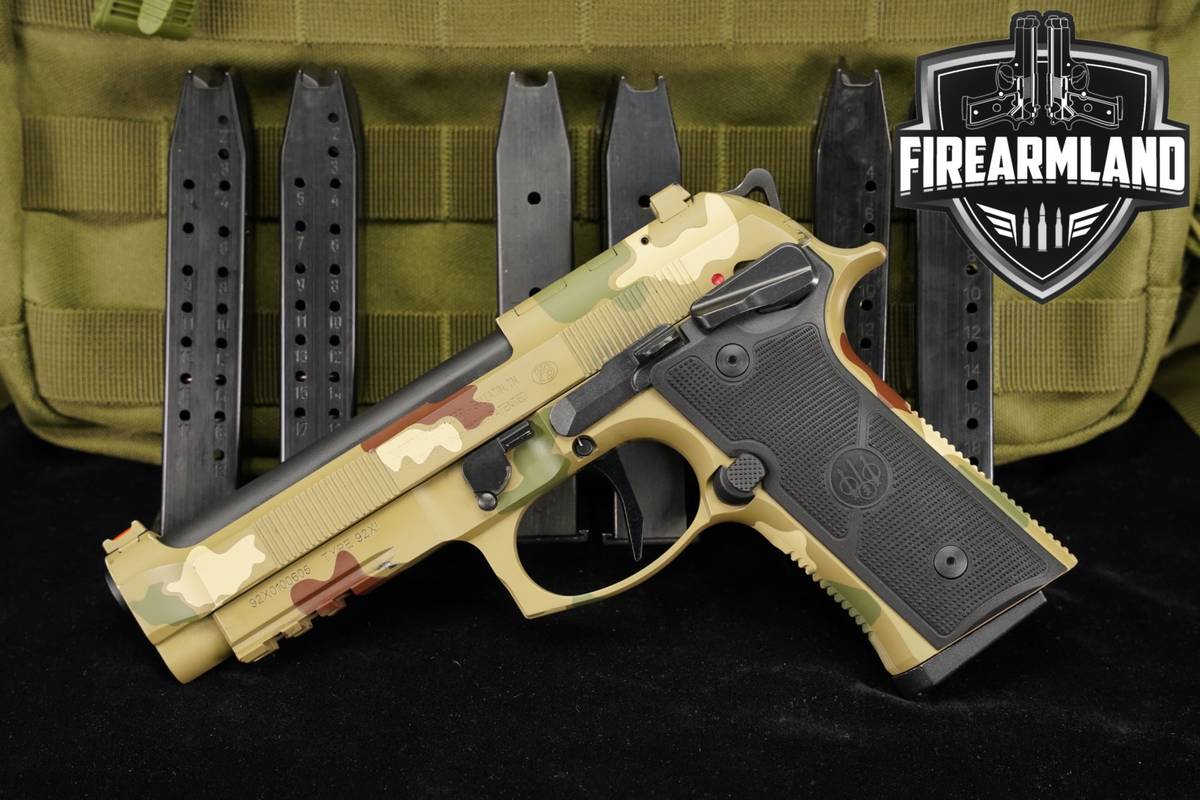 Beretta 92XI SAO 9mm Optics-Ready 4.7 Desert Camo 92-XI +7 MAGS, BAG