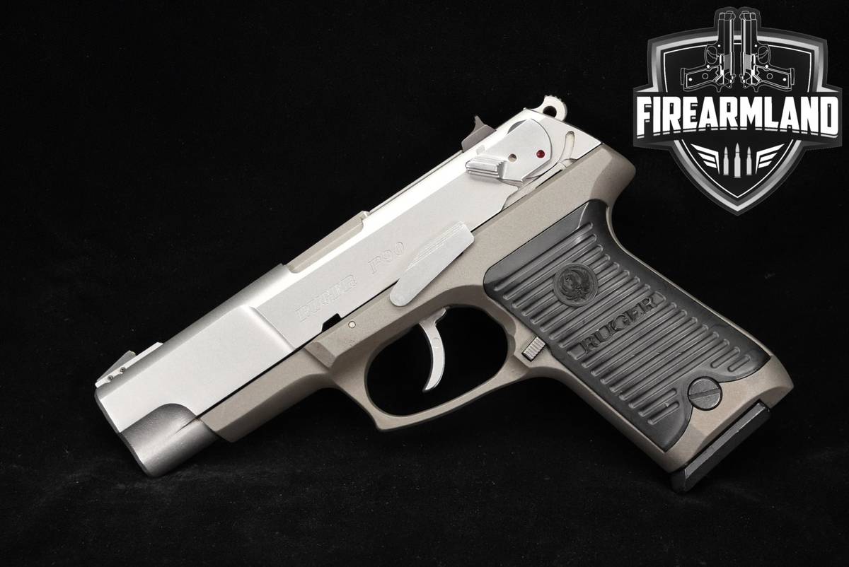 1996 Ruger P90 K (Stainless) 45 ACP 4.5" P-90 DA/SA