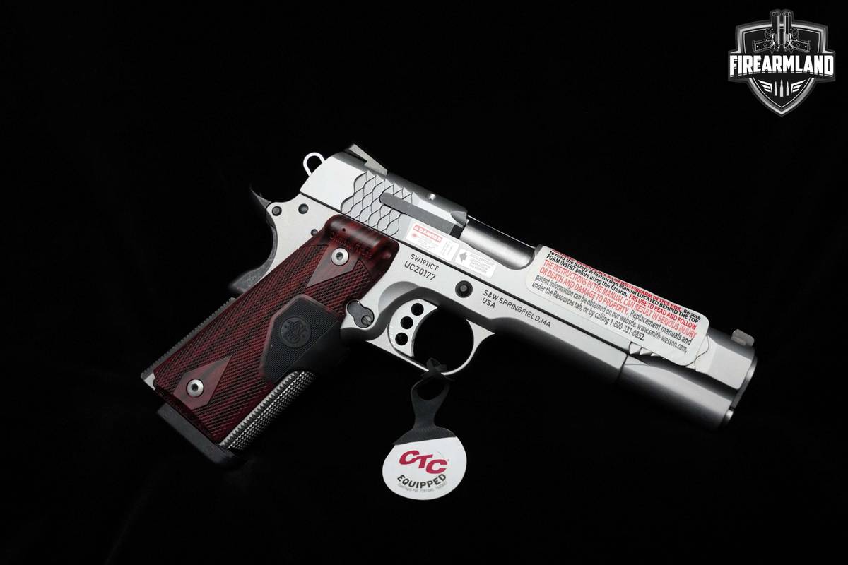 Smith & Wesson 1911 SW1911CT E Series 5" Satin 45 ACP Pistol 1911 45ACP S&W