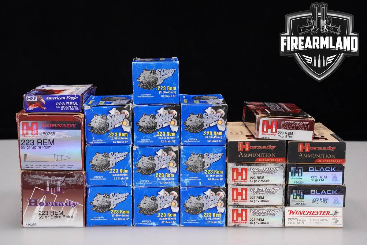 223 Rem Ammunition 223-Rem Ammo 500 ROUNDS