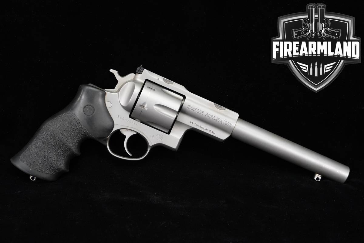 1990 Ruger Super Redhawk 44 Rem Mag 7.5" Satin Stainless DA/SA