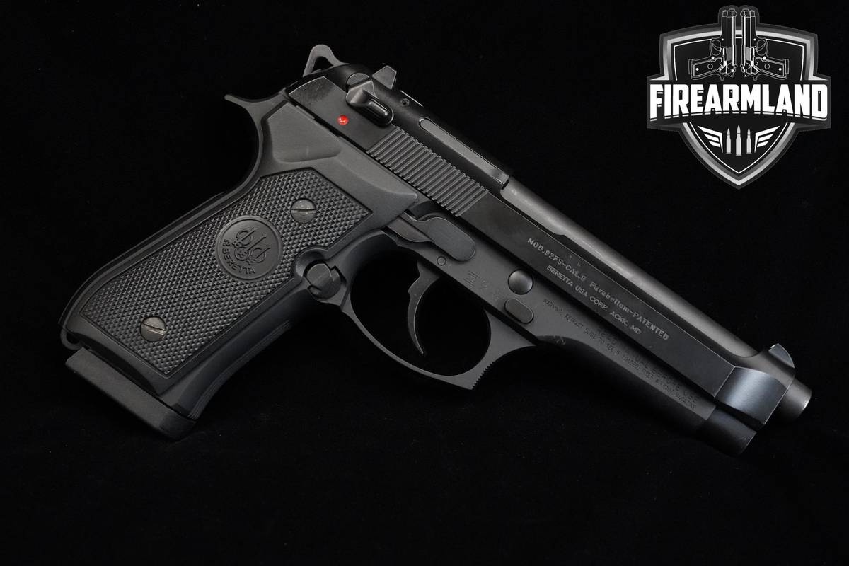 Beretta 92FS 9mm Black Bruniton Beretta-92FS 92-FS M9 +6 MAGS & ORIG CASE