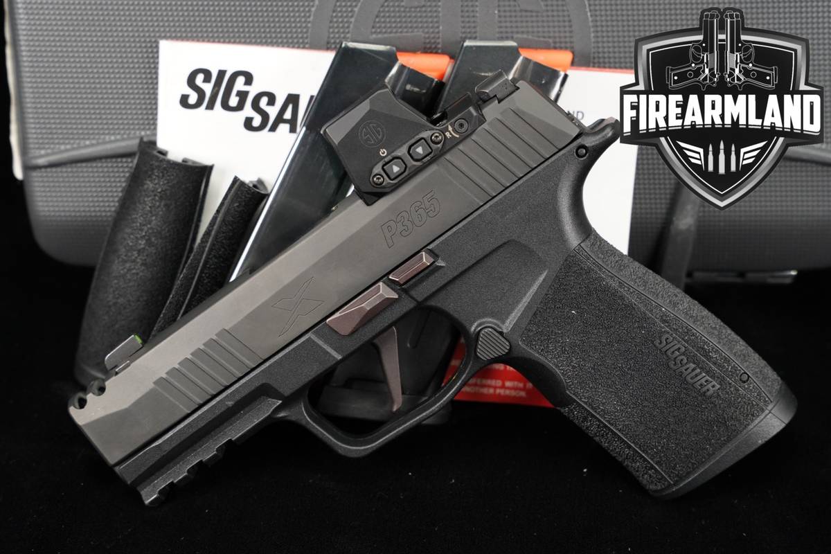 Sig Sauer P365-XMACRO COMP 9mm P 365 X Macro +2 MAGS, ORIG CASE, OPTICS