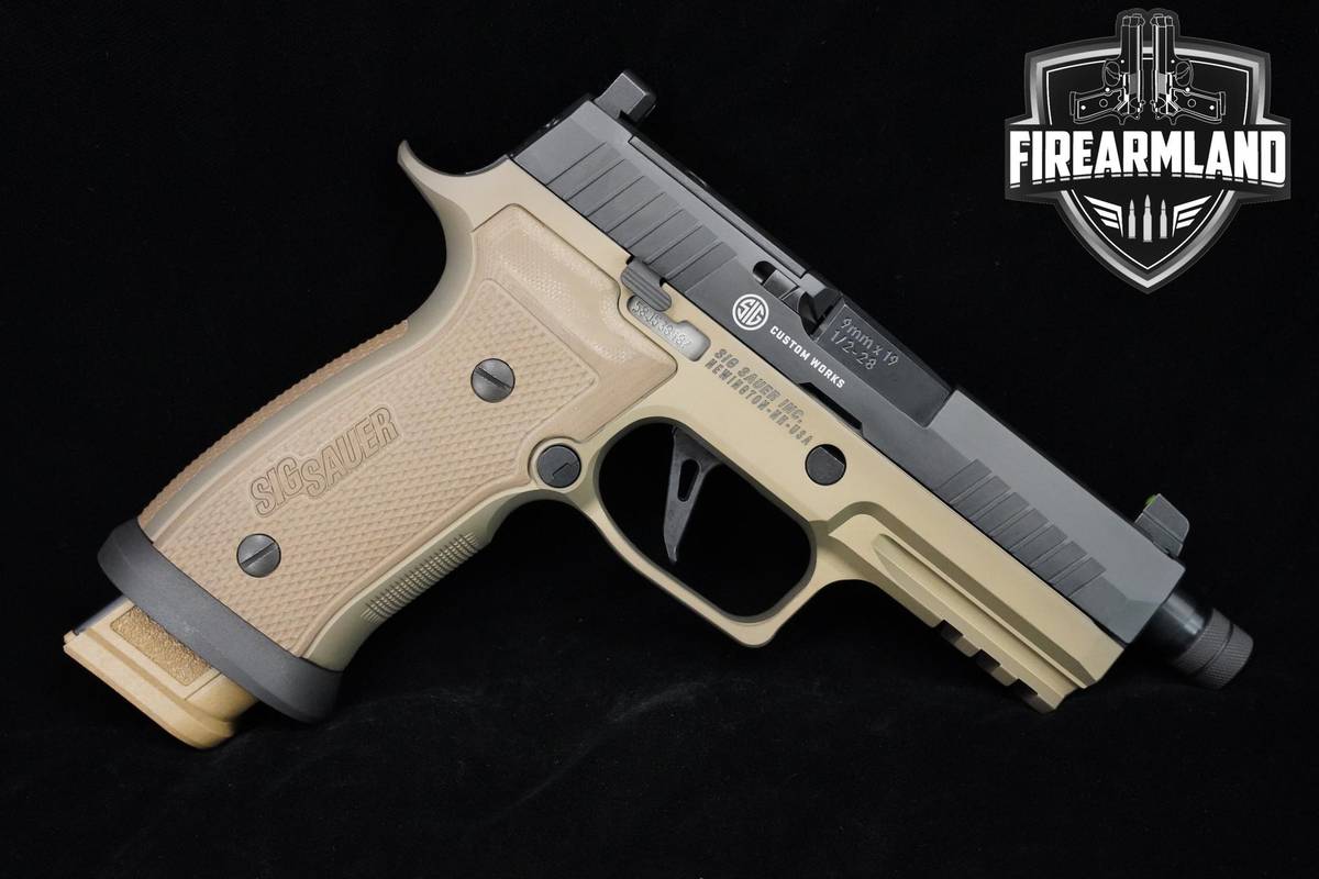 LIKE-NEW Sig Sauer P320 AXG Combat 4.6" 9mm FDE/Black Sig P320 AXG-Combat