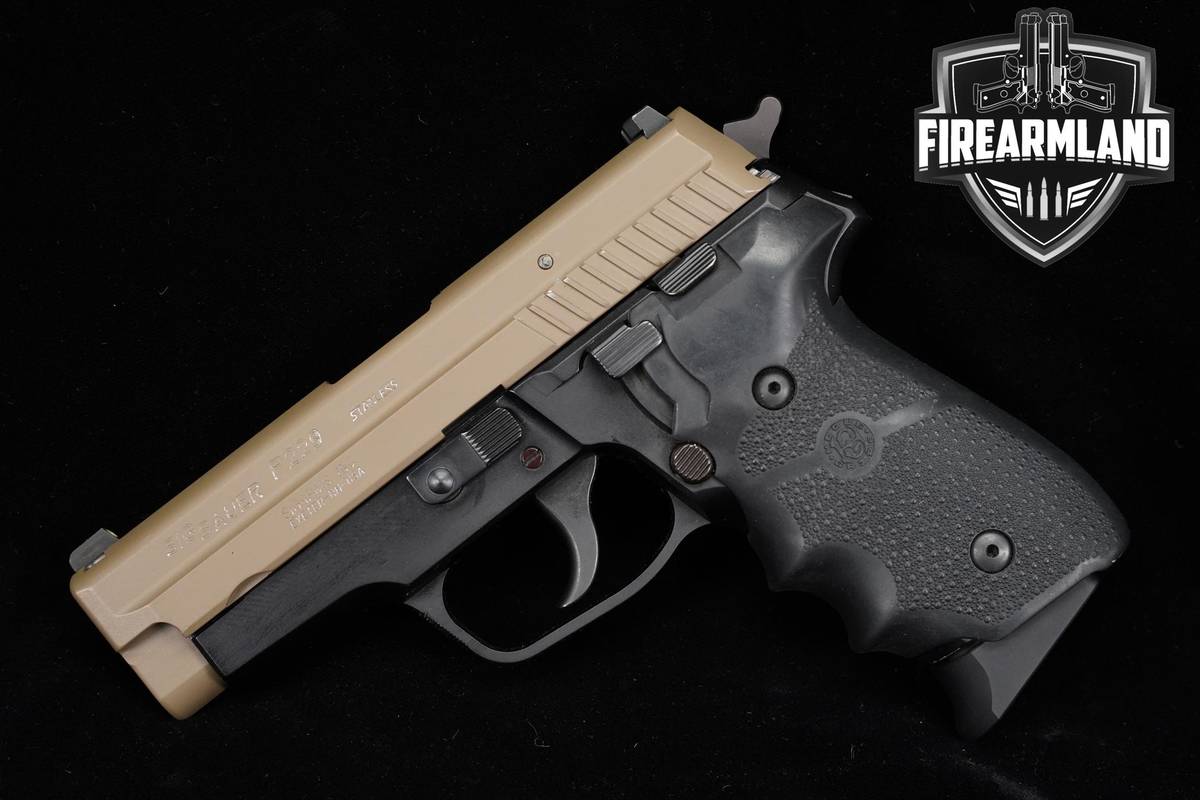 Sig Sauer P229 40-S&W 3.9" Two-Tone Tan P-299 +2 MAGS & ORIG CASE
