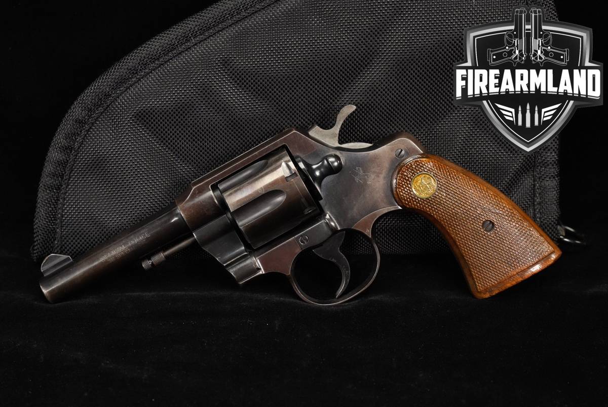 1950 Colt Official Police 38 Special 4" Blued DA/SA E‑Frame