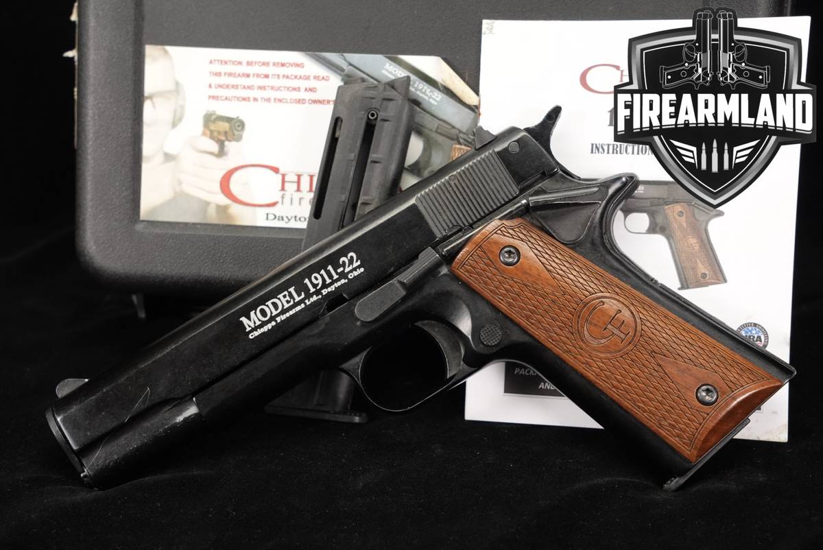 Chiappa Firearms Model 1911-22 Standard 22LR 5" +2 MAGS, ORIG CASE