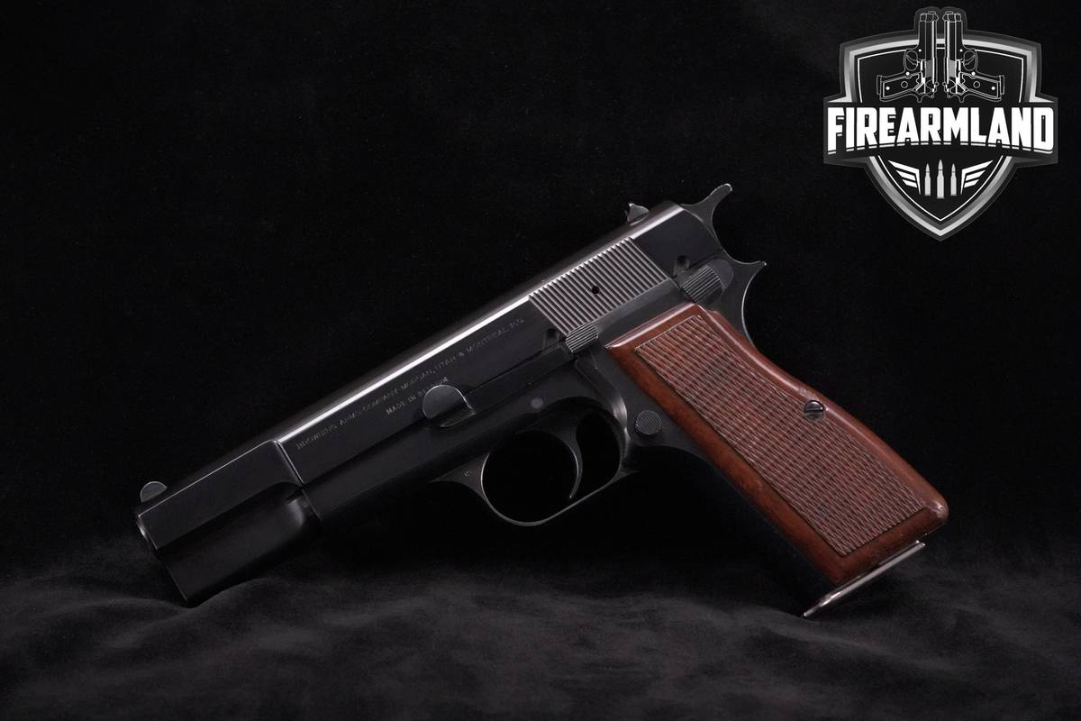 1973 Browning Hi-Power 9mm 4.7" Blued Browning Hi-Power