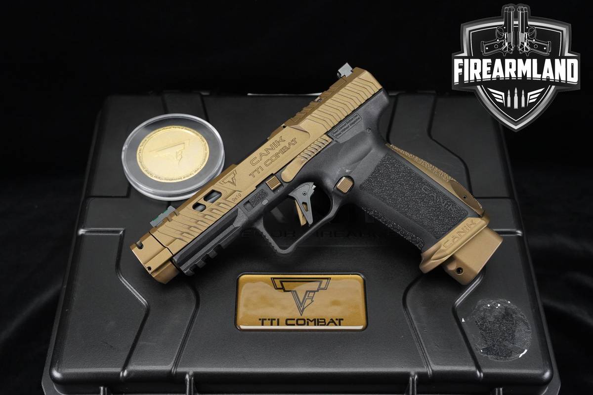 TARAN TACITCAL Canik TTI Combat 9mm 4.6" Bronze +2 MAGS & ORIG CASE